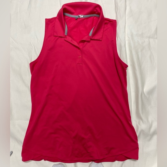 Under Armour Golf Women's Bright Red Tank Top - Picture 3 of 3